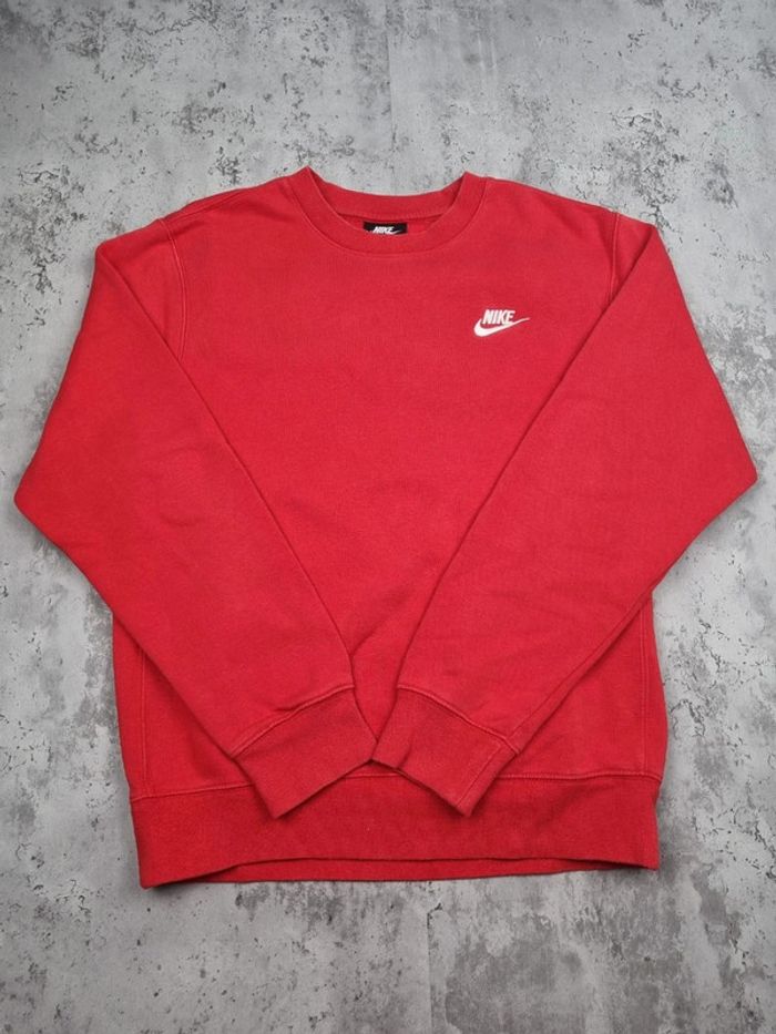 Sweat Nike rouge logo blanc – Taille XS Hommes - photo numéro 3