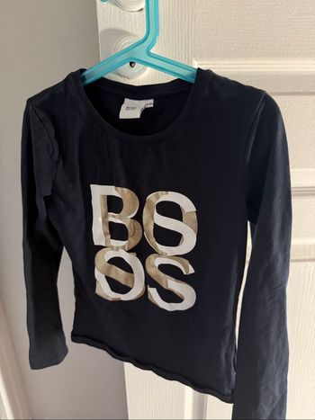 T-shirt manche longue Boss fille 10 ans