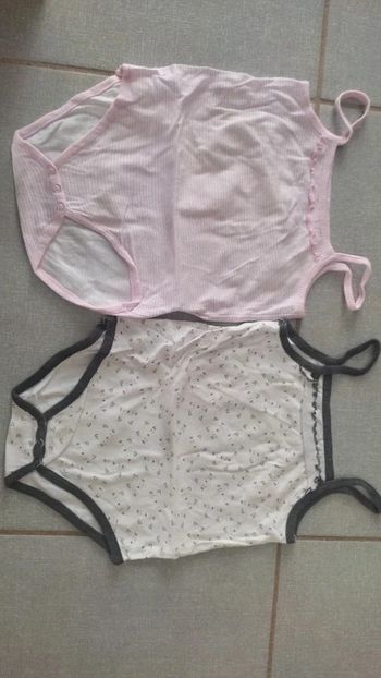 Lot de 2 body à bretelles Sweet and soft