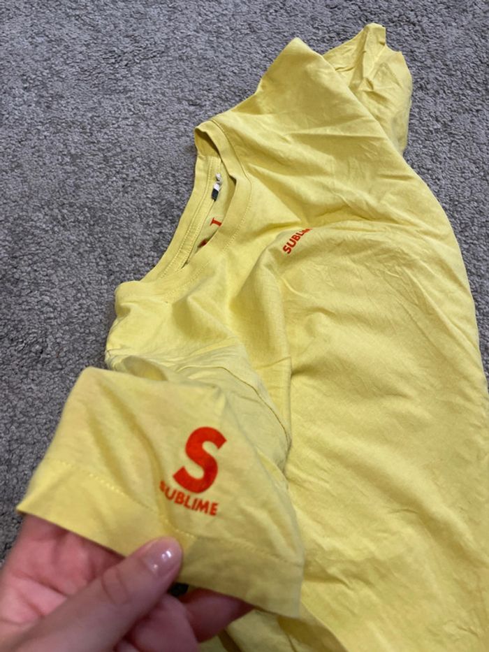 T shirt homme taille M coton jaune sublime LI Paris - photo numéro 6