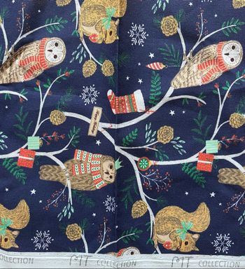 Tissu imprimé de Noël