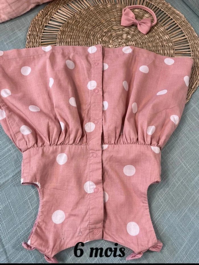 Robe et bandeau noeud taille 6 mois - photo numéro 6