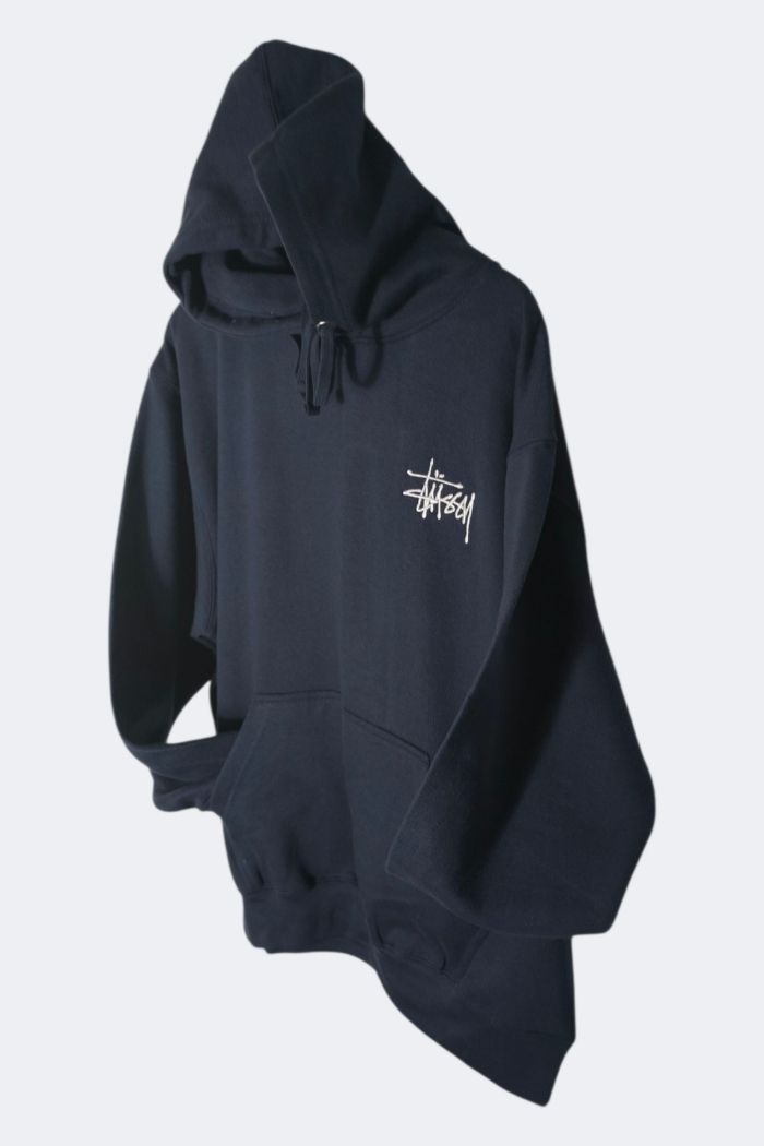 hoodie rework stussy style bleu marine très bon état taille  XL - photo numéro 4
