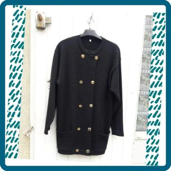 Longue veste noire taille 34/36/38/40