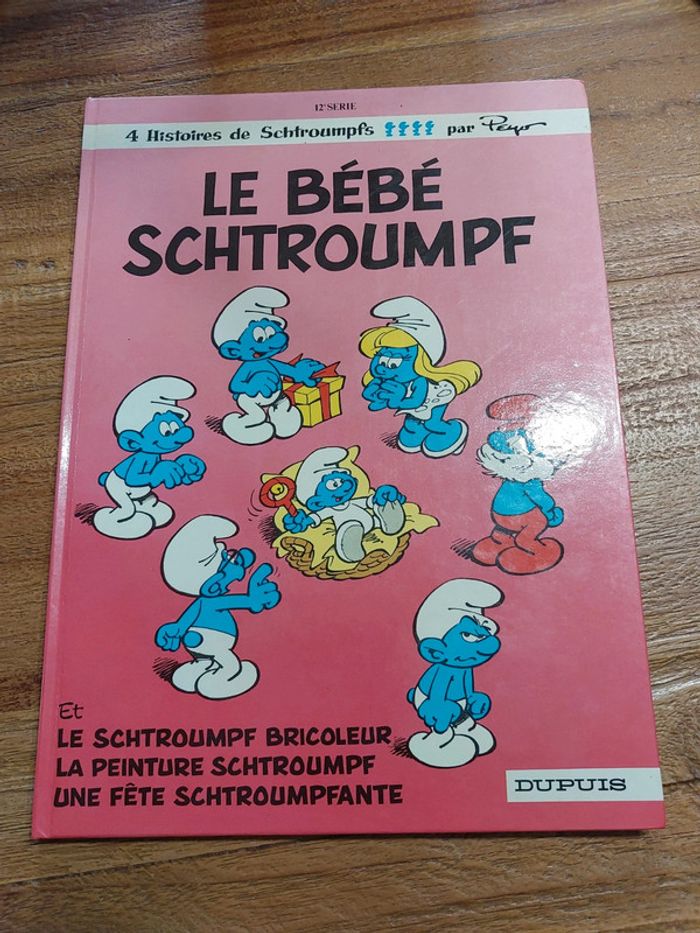 BD le bebe schtroumpf édition depuis 1984