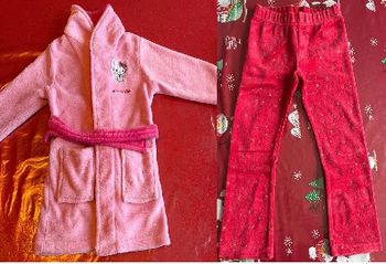 Lot nuit: Peignoir charmkitty hello Kitty + pantalon pyjama 4 ans