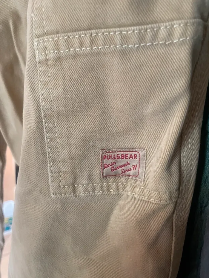 Jean beige cargo P&B - photo numéro 5