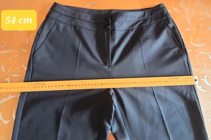 Pantalon droit marine - photo numéro 4