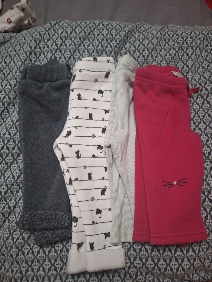 Lot 4 pantalons 6 mois