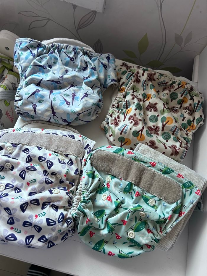 Lot de 11 couche lavables + 10 insert très bon état - photo numéro 3