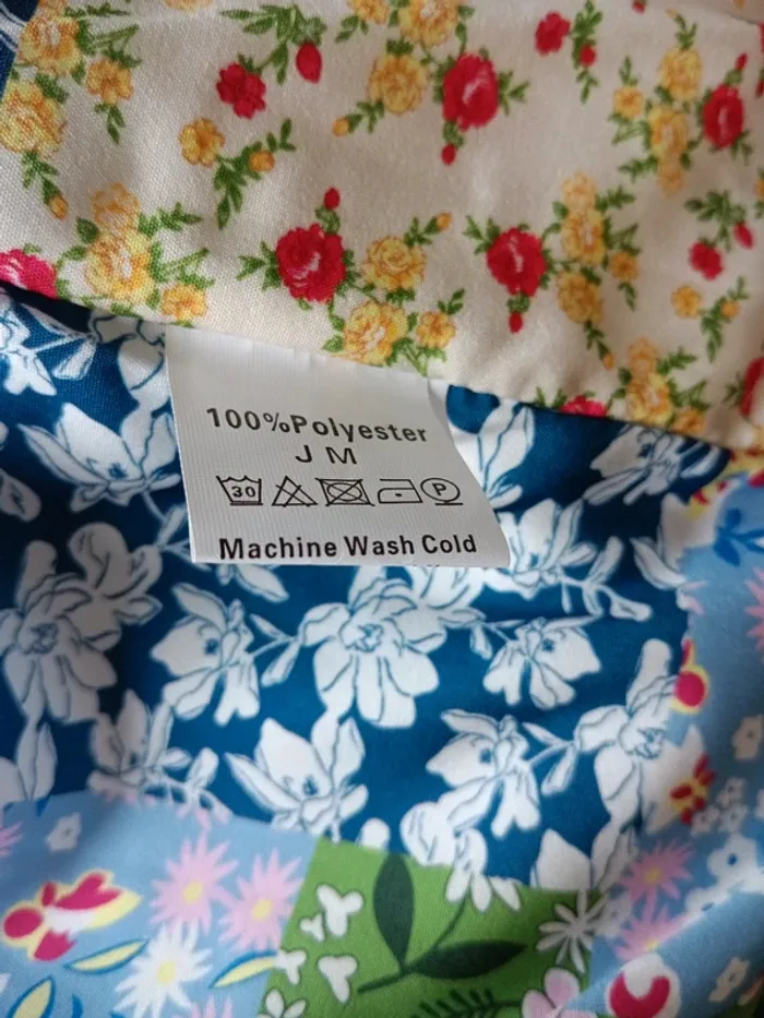 Veste matelassée fleurs multicolore taille M - photo numéro 8