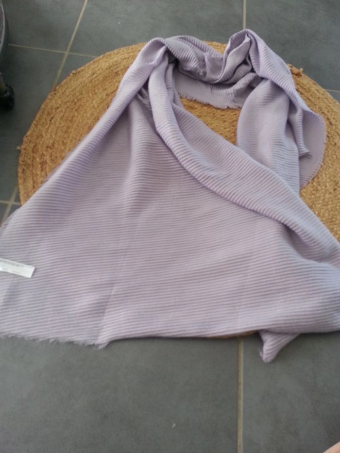 Foulard echarpe mauve - photo numéro 2
