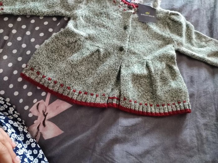 Gilet jupette bébé fille 9 mois Sergent Major, neuf - photo numéro 5