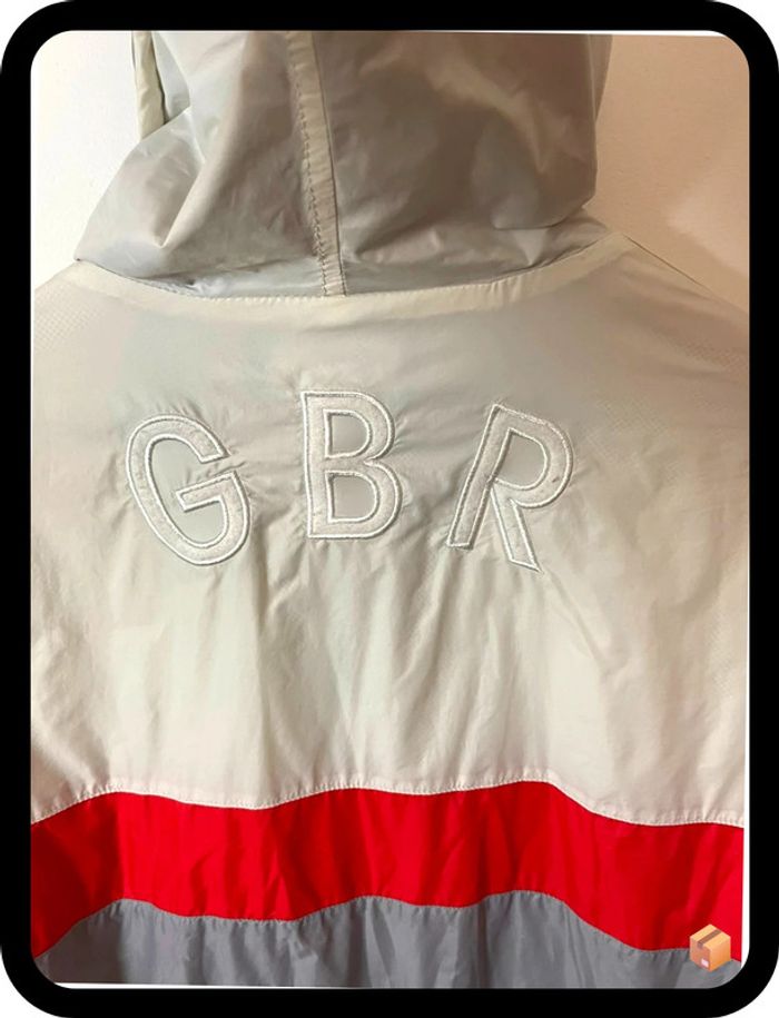 Coupe-vent Adidas Originals – Taille L – Écru, rouge & gris – Homme - photo numéro 6