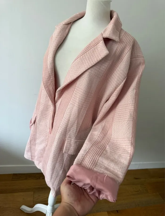Veste blazer tendance XL/42 rose - photo numéro 3