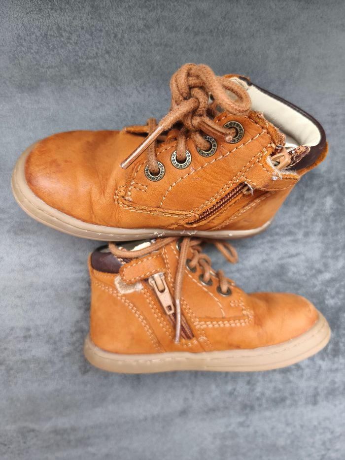 Kickers marron en cuir - photo numéro 5