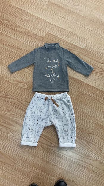 Ensemble pantalon TAO t-shirt Kiabi 6 mois