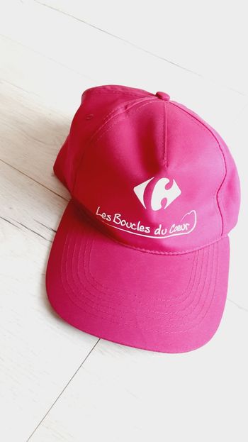 Casquette rose taille unique Carrefour Les boucles du cœur