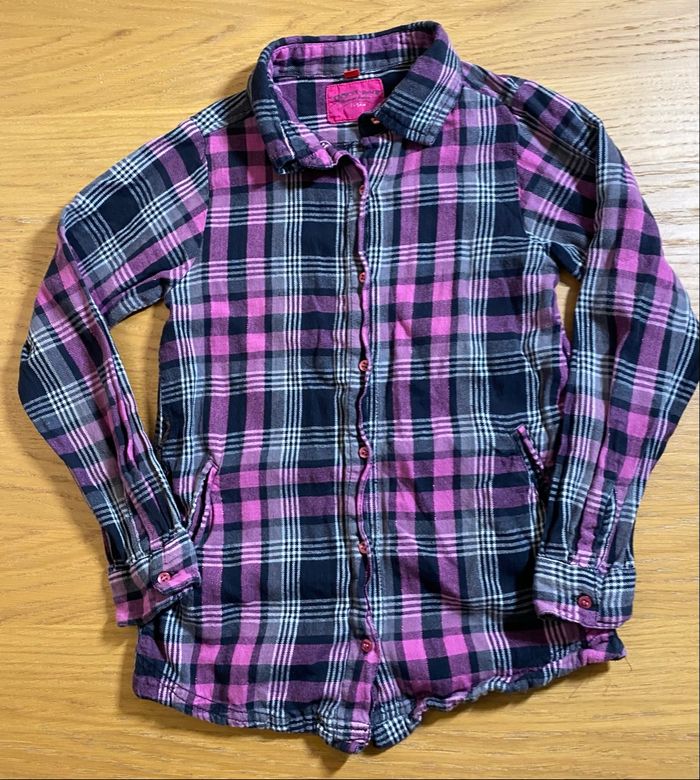 Campus Rock Chemise rose/noire Taille 8 ans - photo numéro 4