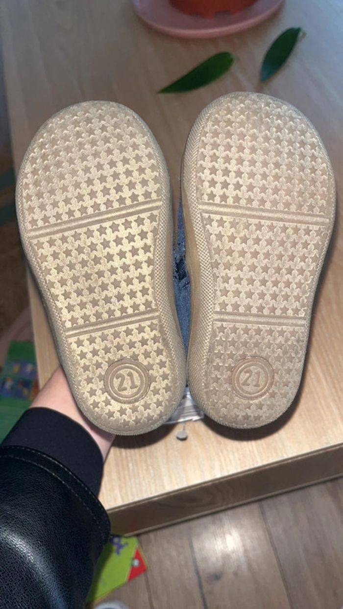 Bottines cuir et daim - photo numéro 5