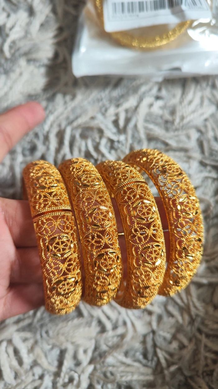 Bracelet doré acier inoxydable - photo numéro 8