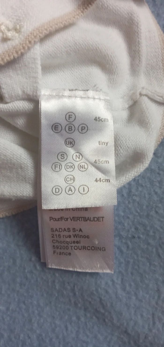 Gilet croisés Vertbaudet taille 45cm - photo numéro 2