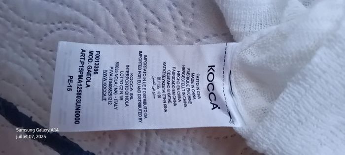 Pull court léger manches 3/4 forme trapèze blanc femme XS kocca - photo numéro 19