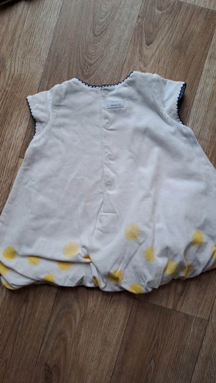 Ensemble gilet et robe Catimini 6 mois fille - photo numéro 3
