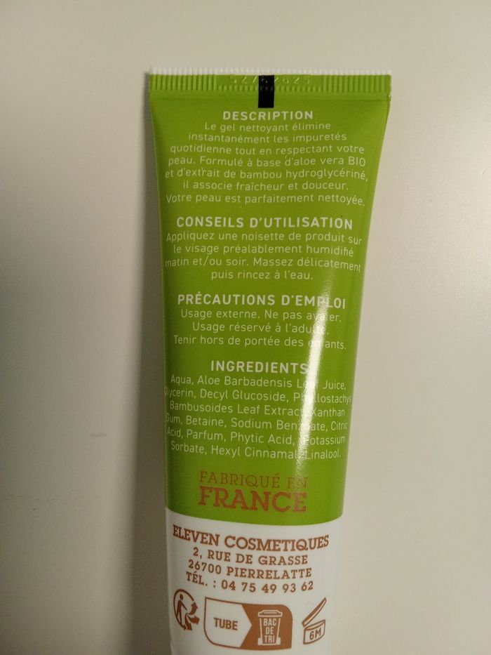 B'elle nettoyant visage aloe Véra bio et extrait de bambou - 50ML NEUF - photo numéro 4