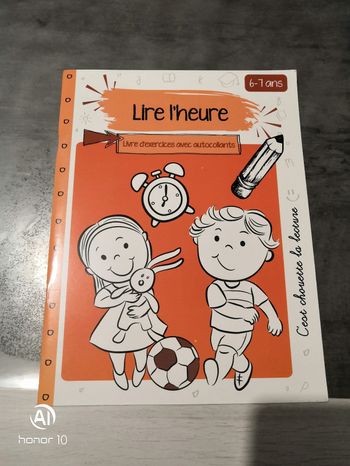 Cahier exercice " lire l'heure"