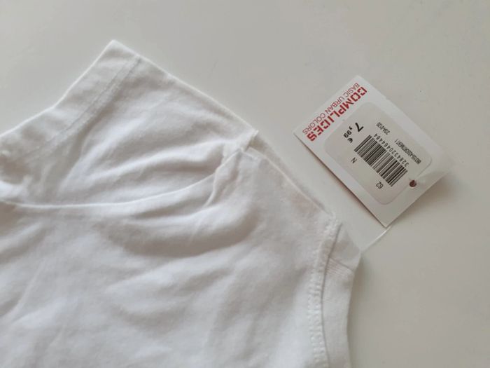 Tee-shirt blanc complice Neuf 24 mois - photo numéro 4