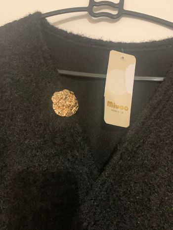 Veste gilet broche doré