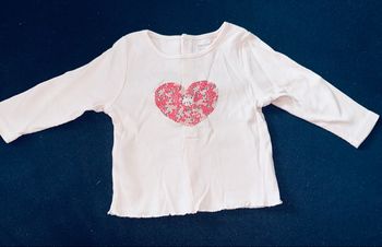 Pull côtelé rose - Obaibi 6M