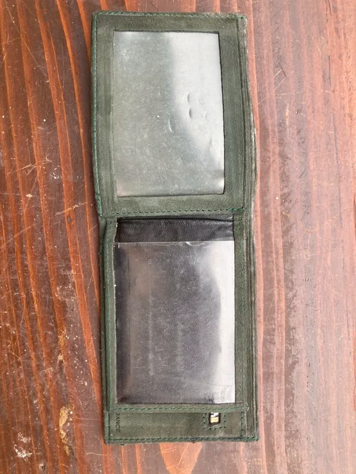 Porte feuille kaki - photo numéro 2