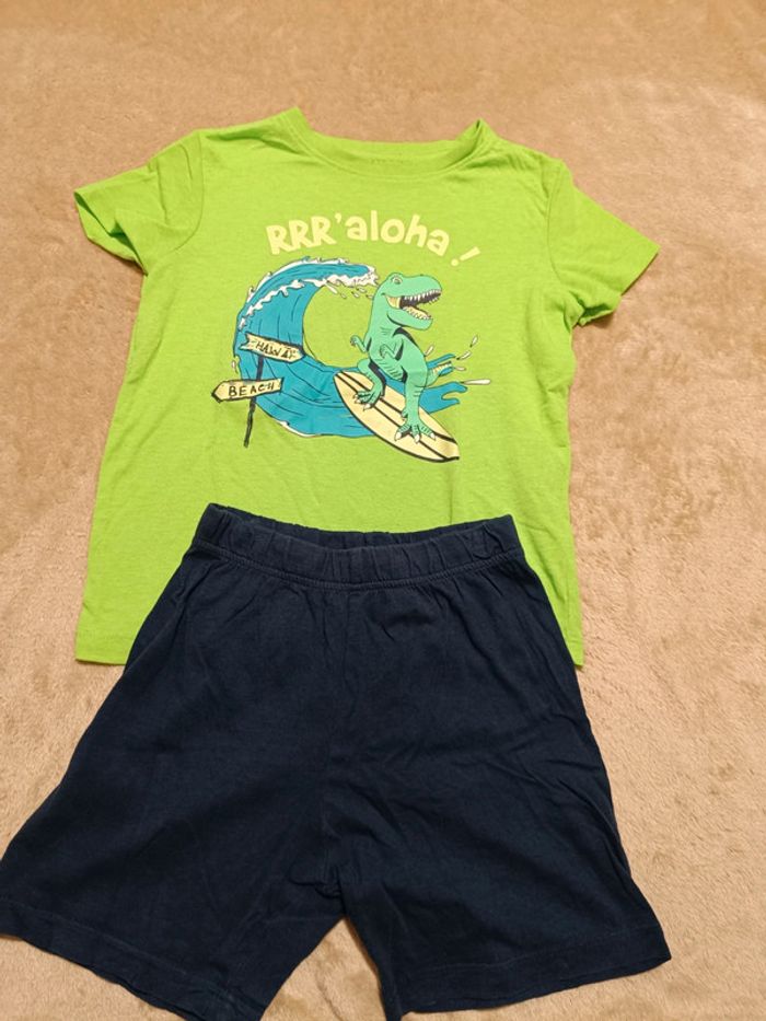 Pyjama été dinosaures 5 ans