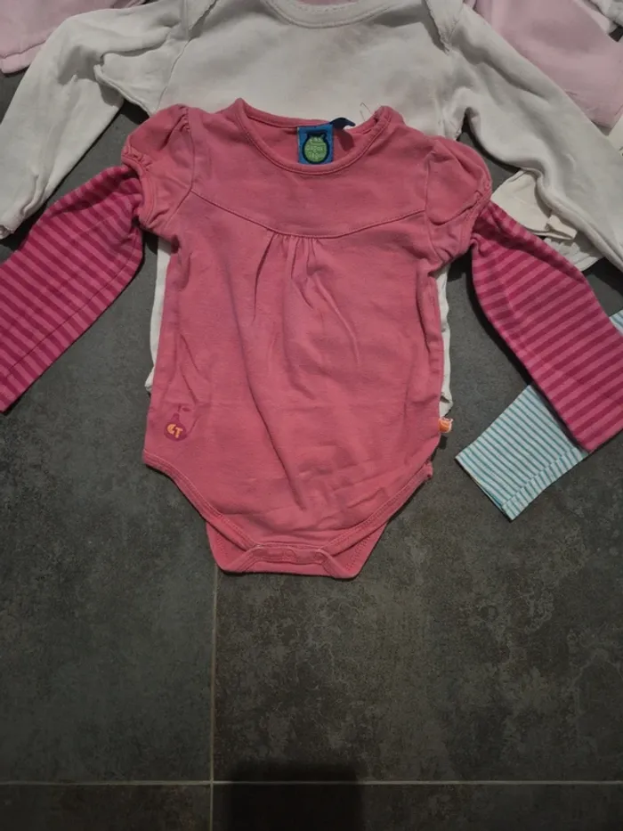 Lot de bodies manches longues fille 12 mois - photo numéro 4