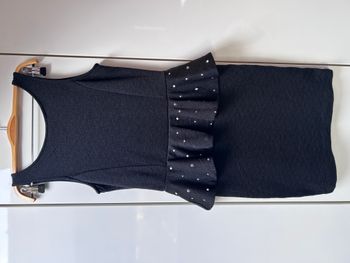 Robe noire à volant Bershka - Taille L