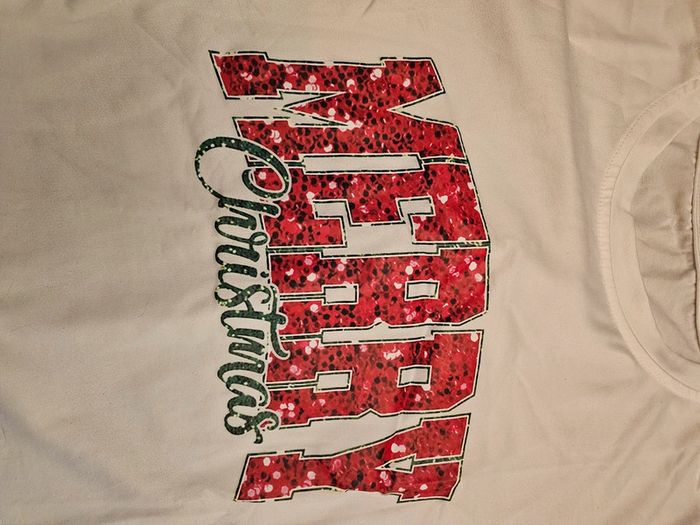Tee shirt merry christmas shein