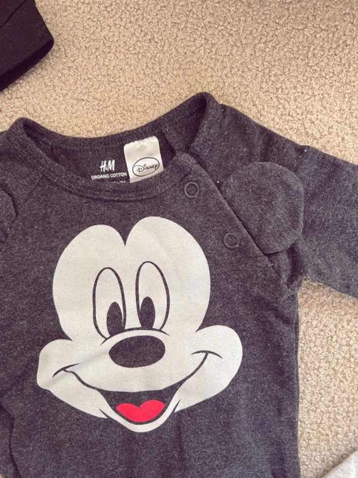 Ensemble Mickey bodie pantalon et bonnet - photo numéro 2
