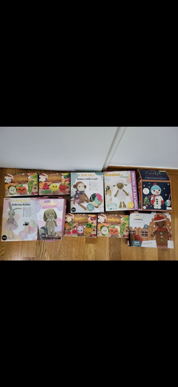 Lot de 10 kits crochet amigurimi