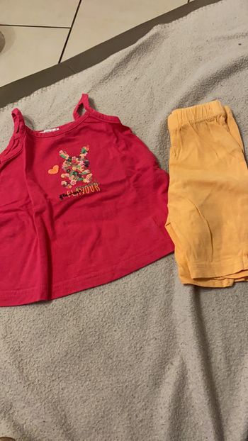 Ensemble débardeur pantacourt fille