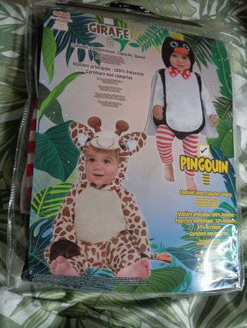 Déguisement bébé pingouin 6-12 mois