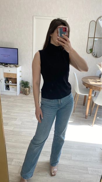 Pull sans manche noir