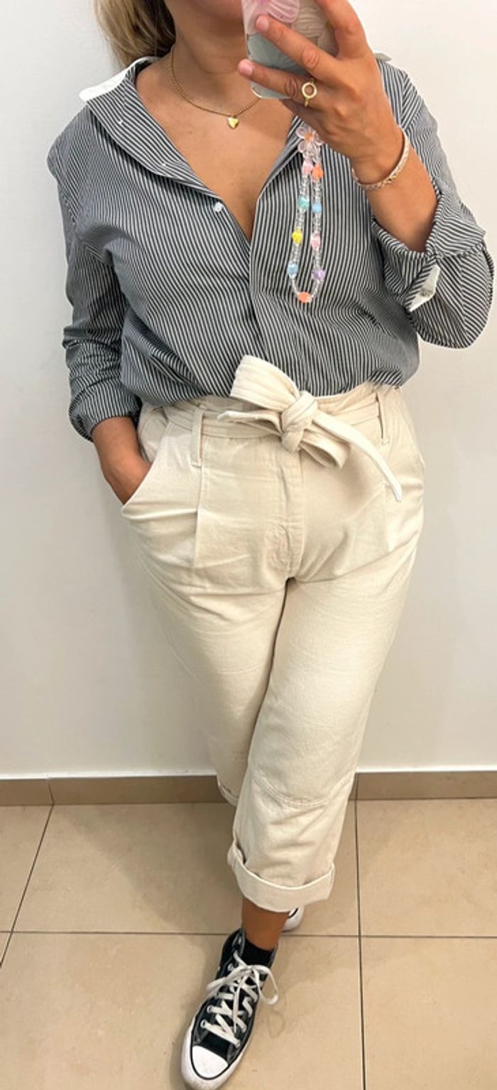 Chemise Maje à rayures Taille M - photo numéro 2