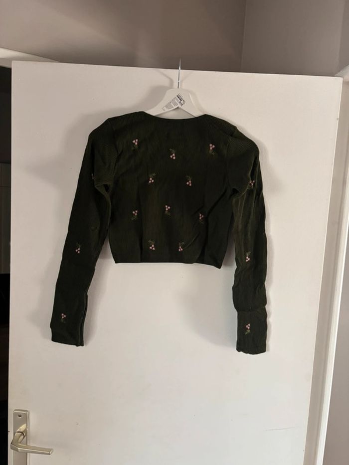 Crop top manches longues Stradivarius - photo numéro 3