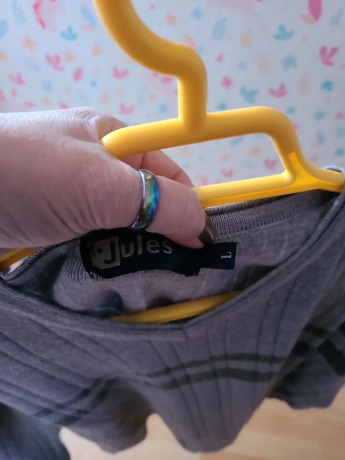 Pull gris - photo numéro 3