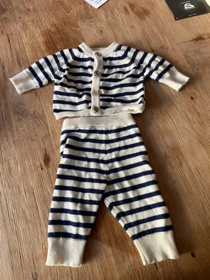 Ensemble Marin Petit Bateau Neuf Naissance