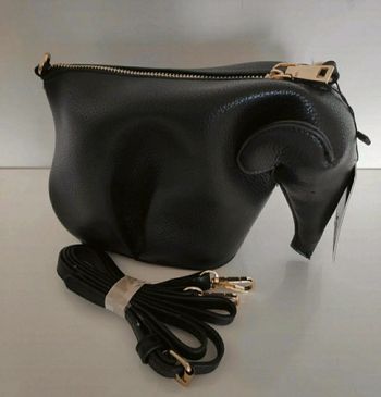 Sac à main noir Éléphant