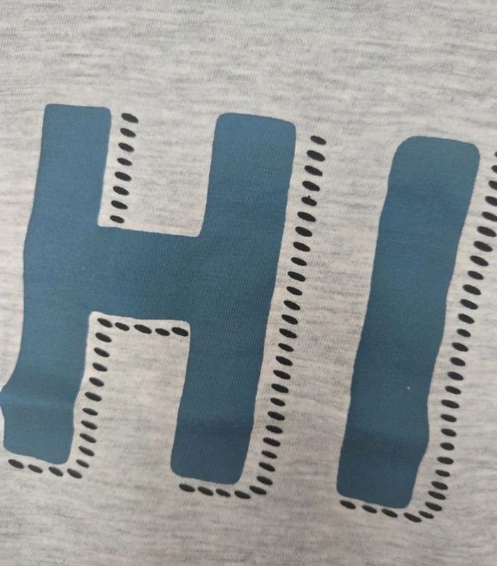 T-shirt gris et Bleu Zeeman 74 cm - photo numéro 2