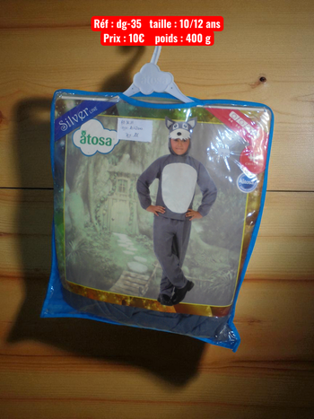  Déguisement 10/12 ans Loup - neuf (dg-35)